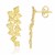 Vine Design Earrings in 14k Yellow Gold