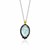 Venetian Glass Cameo and Black Spinel Pendant in 18K Yellow Gold & Sterling Silver