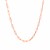14K Rose Gold Delicate Paperclip Chain (2.10 mm)