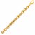 Textured Oval Link Bracelet in 14k Yellow Gold 