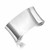 Concave Style Wide Open Cuff in Rhodium Plated Sterling Silver