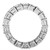 Emerald Cut Lab Grown Diamond Eternity Ring in 14k White Gold (8 cttw FG/VS2)