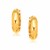 Large Wide Hoop Earrings in 14K Yellow Gold
