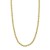 Two Tone Beaded Chain Necklace in 14K Gold