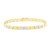 14k Two Tone Gold Nail Head Bracelet