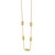 Elongated Hexagon Necklace in 14K Yellow Gold 