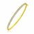 Glitter Center Stackable Bangle in 14k Yellow Gold