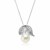Sterling Silver Pendant with Leaves and Freshwater Pearl
