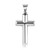 Rhodium Polish Cross Pendant in Sterling Silver