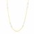 Heart Style Infinity Station Necklace in 14k Two-Tone Gold