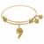 Expandable Yellow Tone Brass Bangle with Inseparable Sisters Symbol
