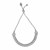 Adjustable Herringbone Texture Draw String Bracelet in Sterling Silver