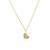 14kt Yellow Gold 16 inch Necklace with Gold and Diamond Heart Pendant (1/10 cttw)