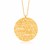 Freeform Weave Circle Pendant in 14k Yellow Gold