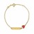 14k Yellow Gold Strawberry Childrens Bracelet (1.00 mm)