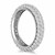 Domed Pave Set Round Diamond Eternity Ring in 14k White Gold