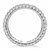 Domed Pave Set Round Diamond Eternity Ring in 14k White Gold