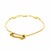 14k Yellow Gold Elephant Station Lariat Style Bracelet (1.00 mm)