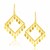 Marquise Sequin Diamond Shape Earrings in 14K Yellow Gold