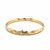 Fancy Woven Design Domed Bangle in 14k Yellow Gold (6.00 mm)