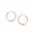 Diamond Cut Hoop Earrings in 14k Rose Gold (3x25mm)