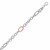 Rope Link Chain Motif Bracelet in 18k Rose Gold and Sterling Silver