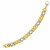 14k Two-Tone Yellow and White Gold Figaro Style Link Bracelet