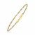 Double Strand Braided Mirror Spring Bracelet in 14k Two-Tone Gold