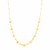 14k Yellow Gold Beaded U Link Chain Necklace
