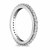 Milgrained Round Cut Diamond Eternity Ring in 14k White Gold