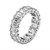 Emerald Cut Lab Grown Diamond Eternity Ring in 14k White Gold (2 cttw FG/VS2)