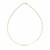 1.5mm Round Omega Necklace in 14k Yellow Gold