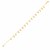 14k Yellow Gold Anklet with Star Charms