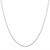 Thin Round Omega Necklace in 14k White Gold