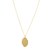 Baroque Round Pendant and Necklace in 14K Yellow Gold