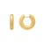 Medium Round Electroform Hoop Earrings in 14K Yellow Gold 