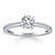 Channel Set Cathedral Engagement Ring in 14k White Gold