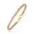 Multi Strand Braided Mirror Spring Bracelet in 14k Tri-Tone Gold