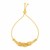 Textured Wavy Chain Motif Adjustable Bracelet in 14k Yellow Gold