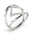 Entwined Style Diamond Ring in 14k White Gold (1/5 cttw)