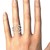 Entwined Style Diamond Ring in 14k White Gold (1/5 cttw)