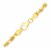 Solid Diamond Cut Rope Bracelet in 10k Yellow Gold  (5.00 mm)