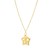 Cutout Star Necklace in 14K Yellow Gold 