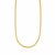 Braided Style Fox Chain Necklace in 14k Yellow Gold