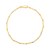 Two Tone Bar and Bead Necklace in 14K Gold (1.70 mm)