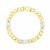 Curb and Mariner Style Link Men's Bracelet in 14k Two-Tone Gold