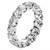 Round Cut Lab Grown Diamond Eternity Ring in 14k White Gold (5 cttw FG/VS2)