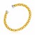 14k Yellow and White Gold Spherical Link Cuff Bangle