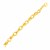 14k Yellow Gold Polished and Textured Twisted Oval Link Bracelet