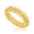 Fancy Tube Motif Mesh Wire Ring in 14k Yellow Gold